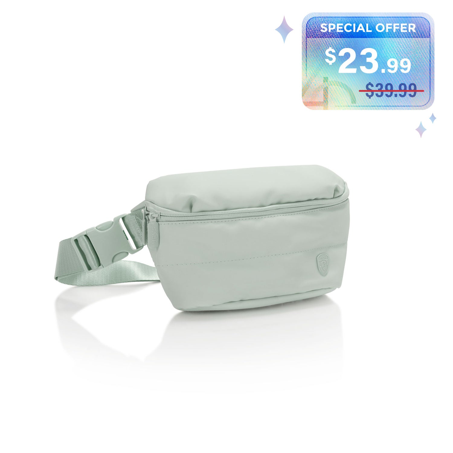 The Puffer Mini Waist Bag - Sage Green