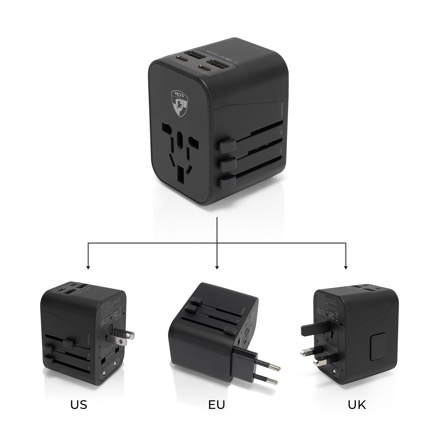All-in-One Super ELITE™ Travel Adapter - with USB