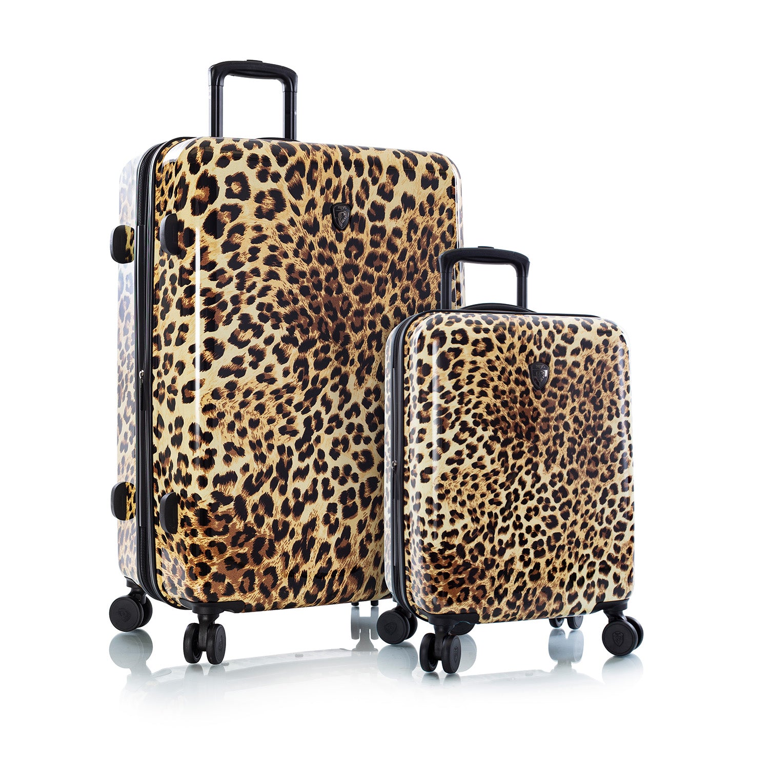 Heys Brown Leopard Fashion Spinner® Piece Luggage Set