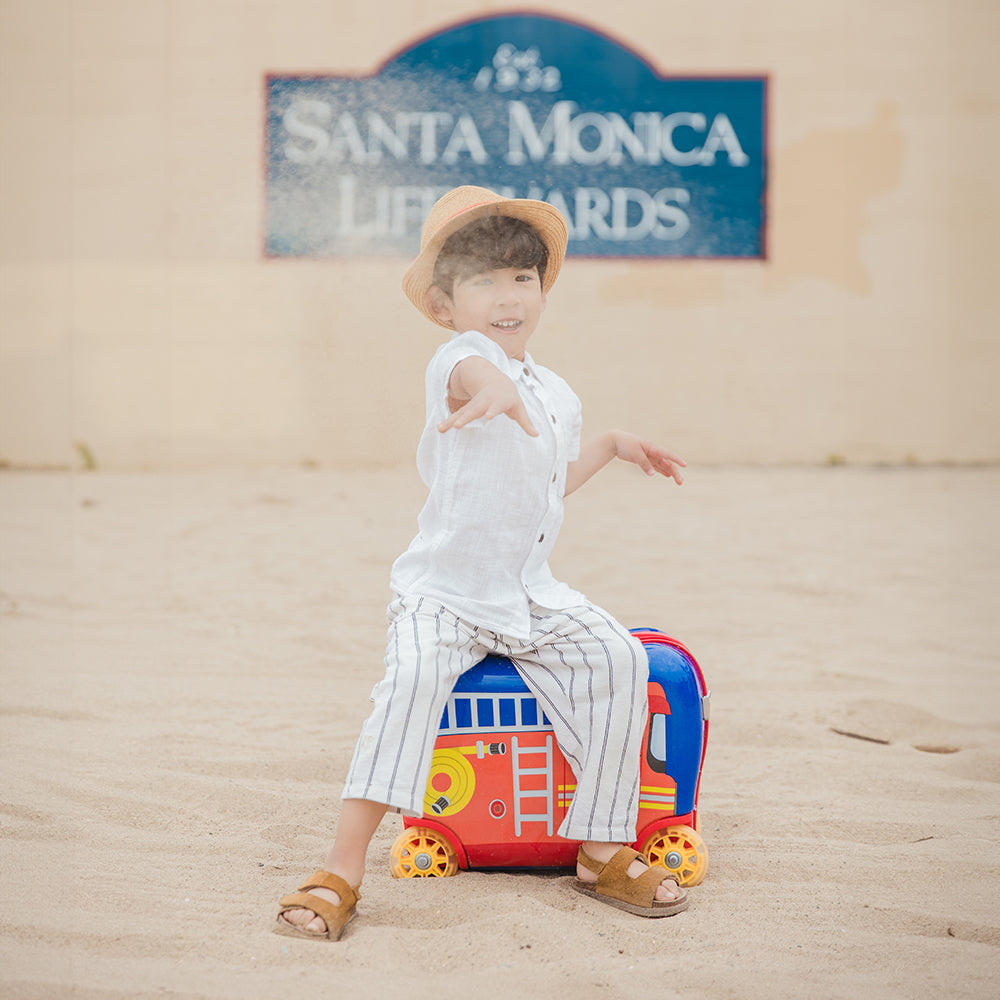 Heys Fire Truck - Kid Seating over Carry-on