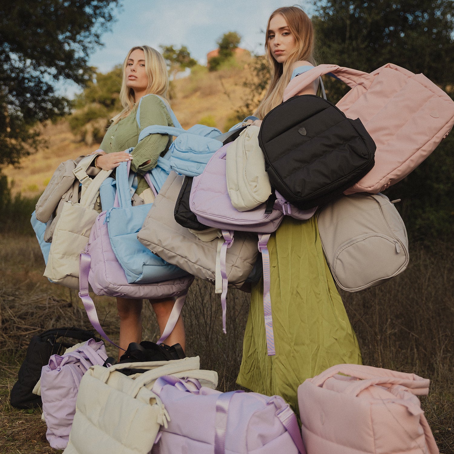 The Puffer Waist Bag - Sage Green