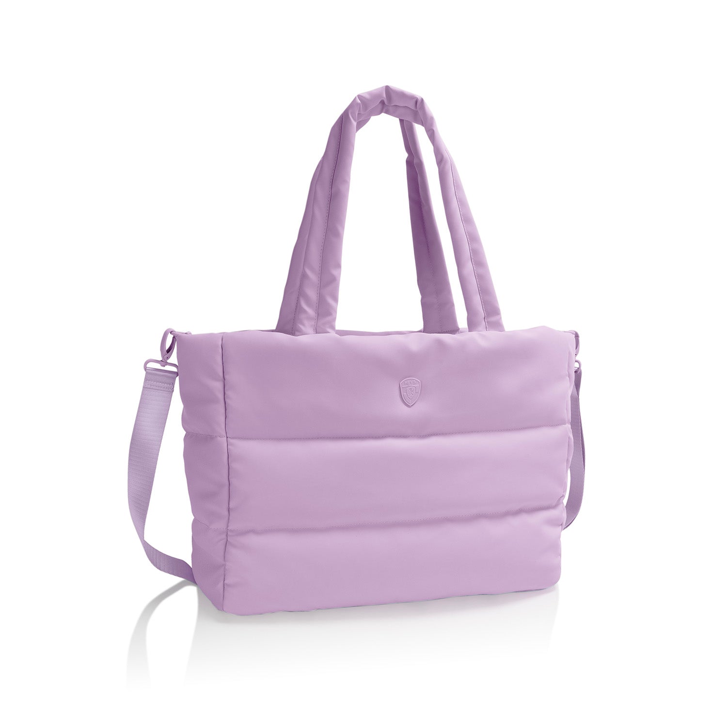 All The Details Metallic Puffer Tote
