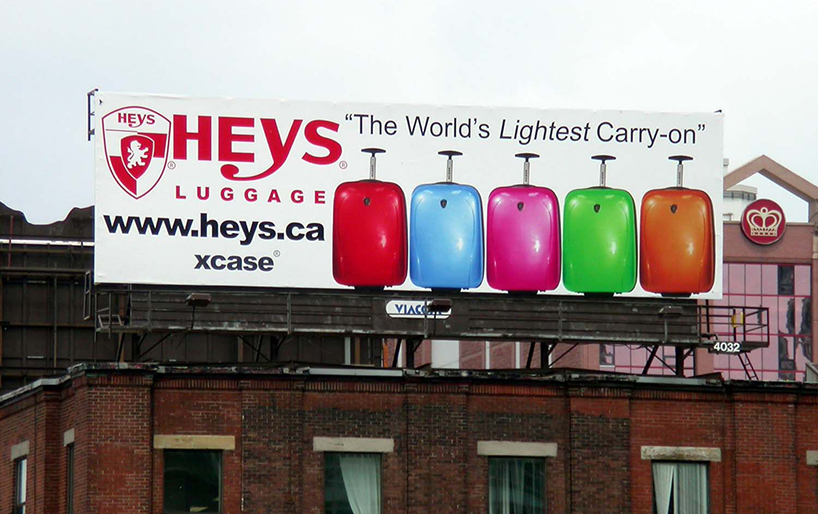 Heys Luggage Billboard in Toronto
