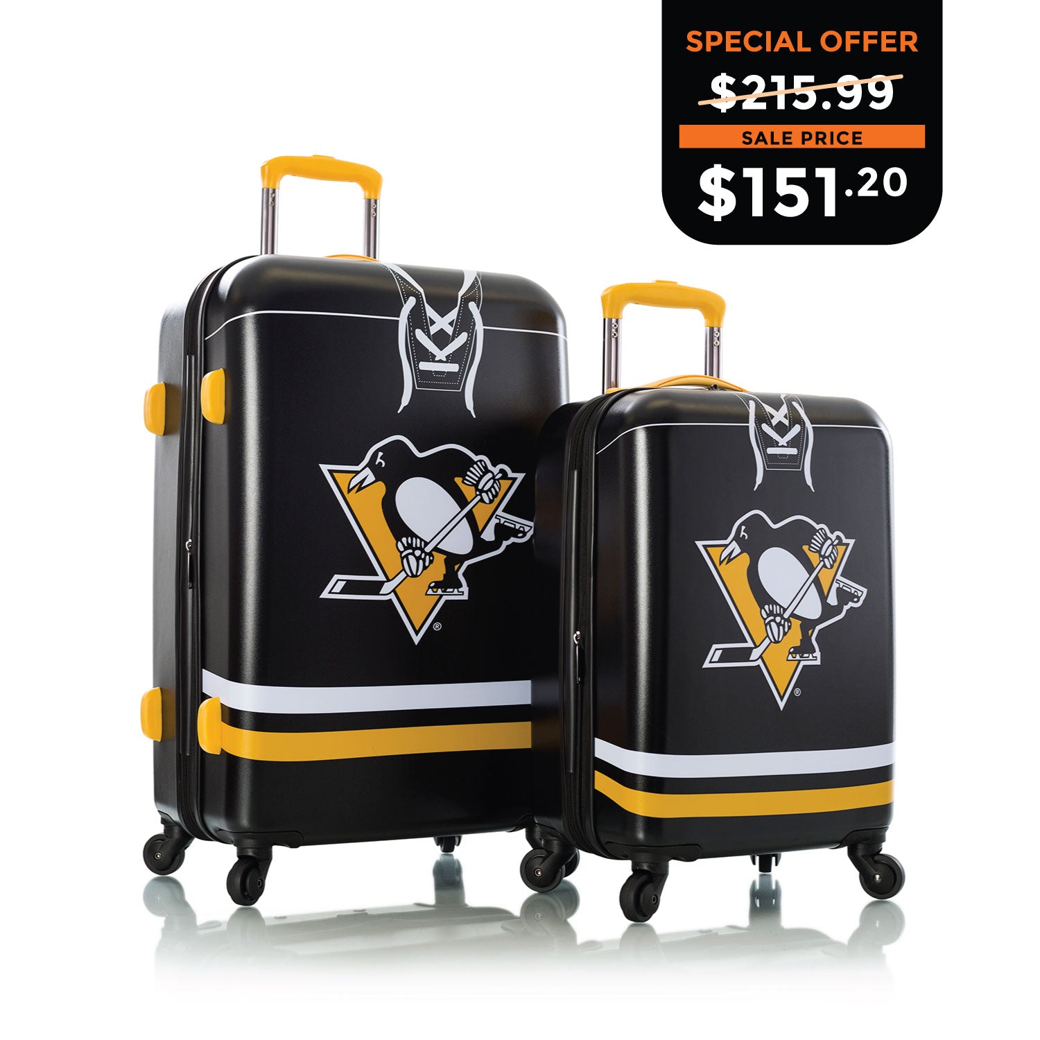 NHL Luggage 2pc. Set - Pittsburgh Penguins
