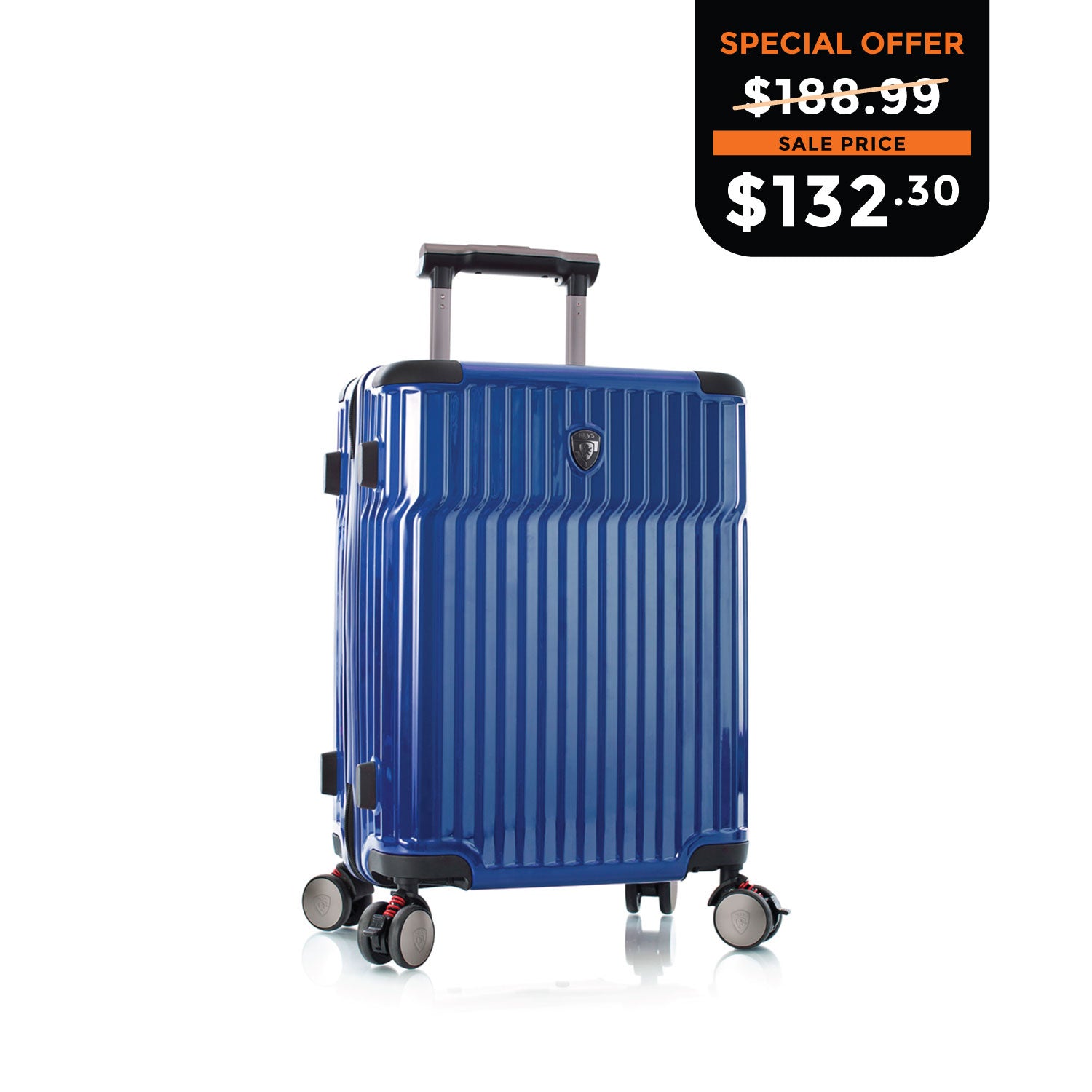 Heys Tekno 21 Inch Carry-on - Blue | Tech Traveler Luggage
