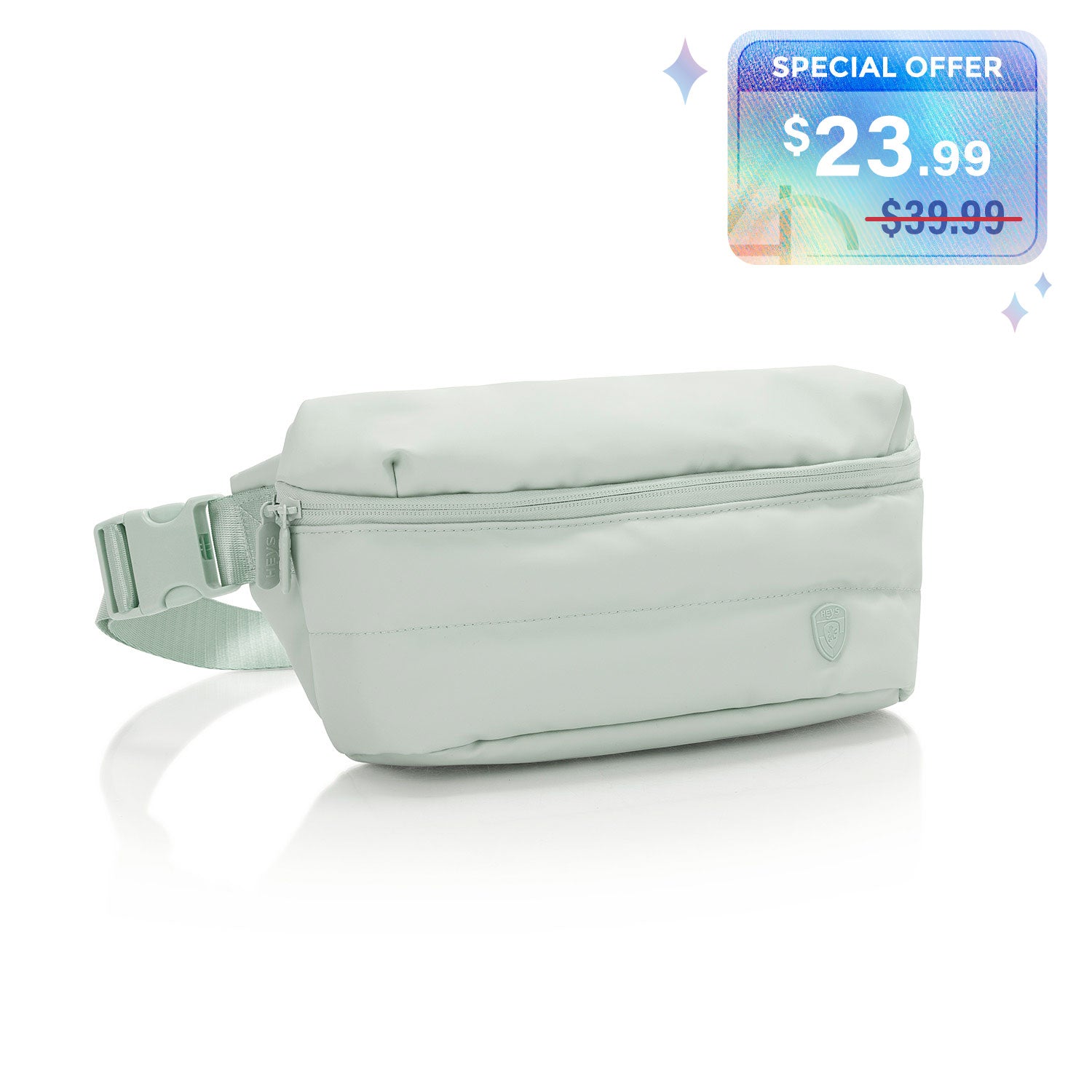 The Puffer Waist Bag - Sage Green