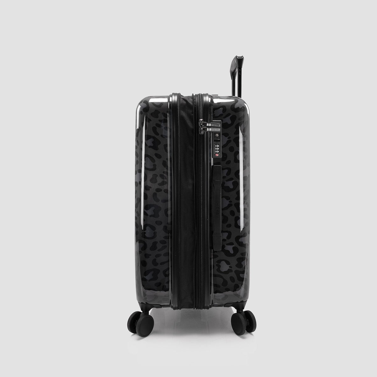 Elite Fashion Spinner® - Black Leopard 3 Piece Luggage Set
