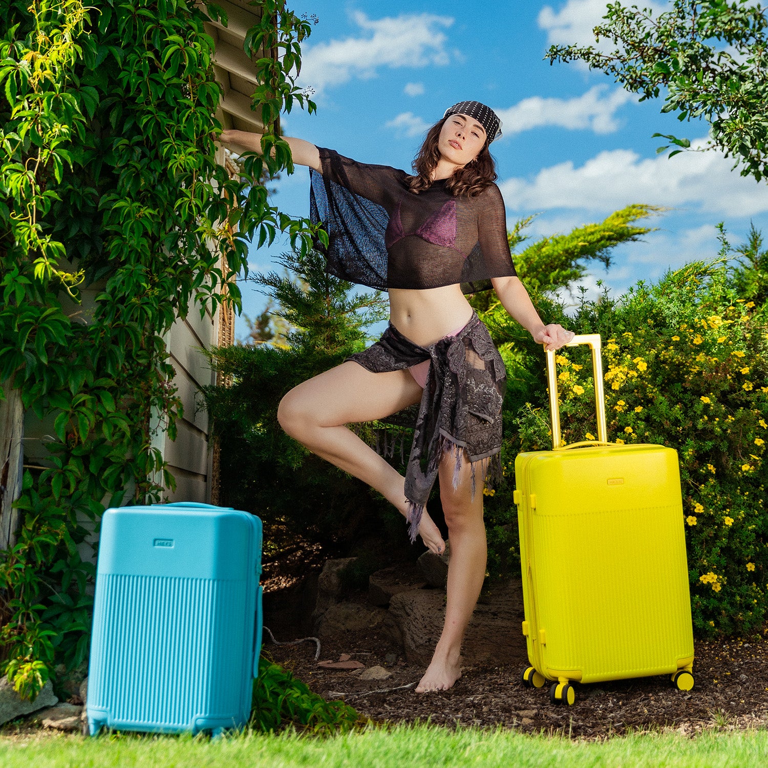 hieta イエロー バッグ HiLite 25 Inch Luggage