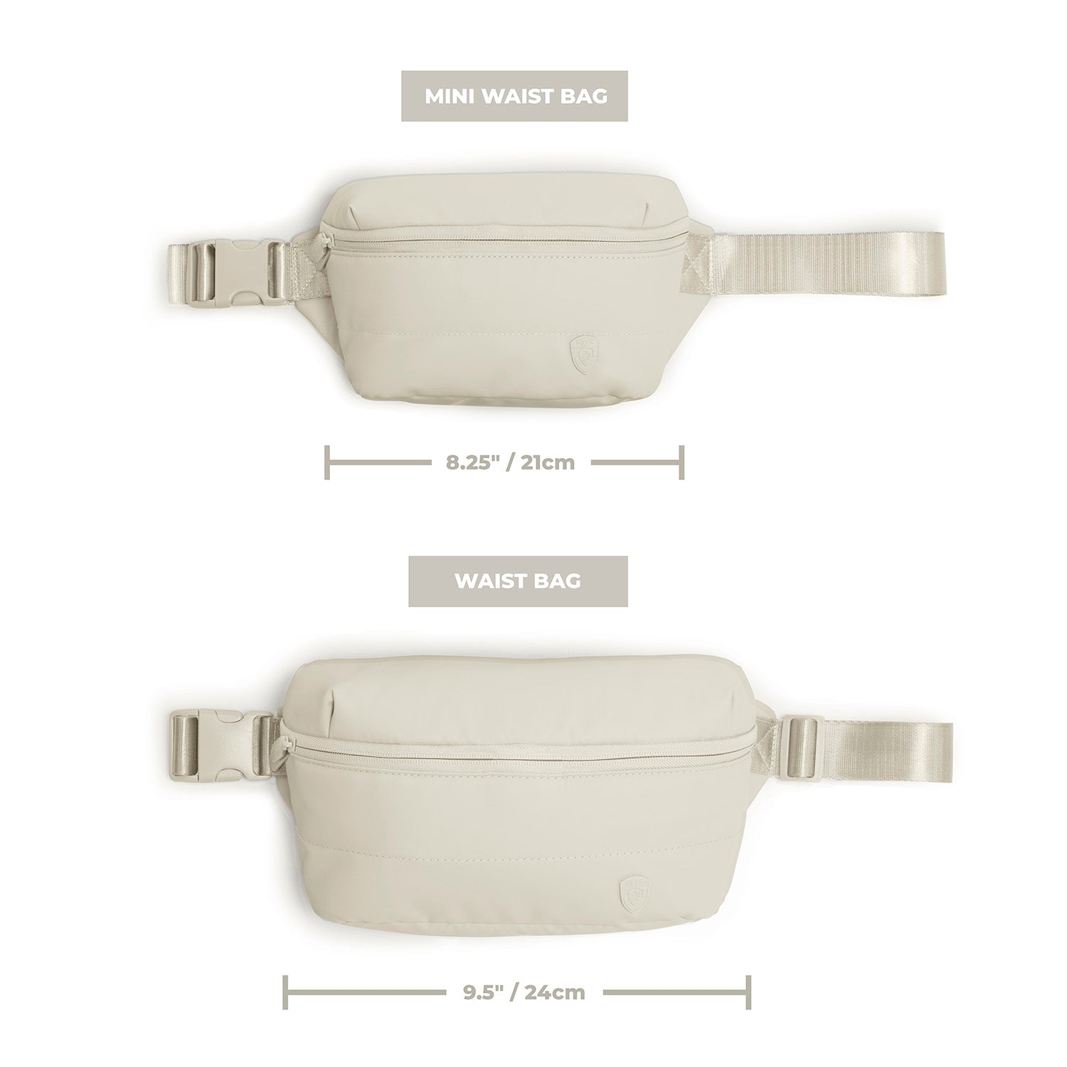 The Puffer Mini Waist Bag - Off White