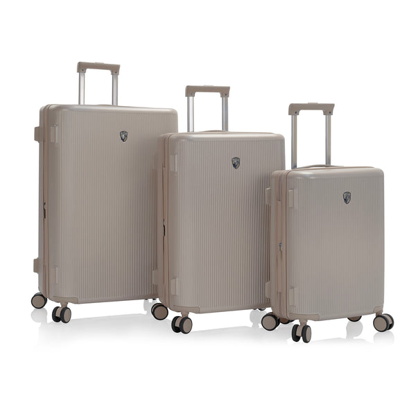 Earth Tones 3 Piece Luggage Set Spinner Luggage