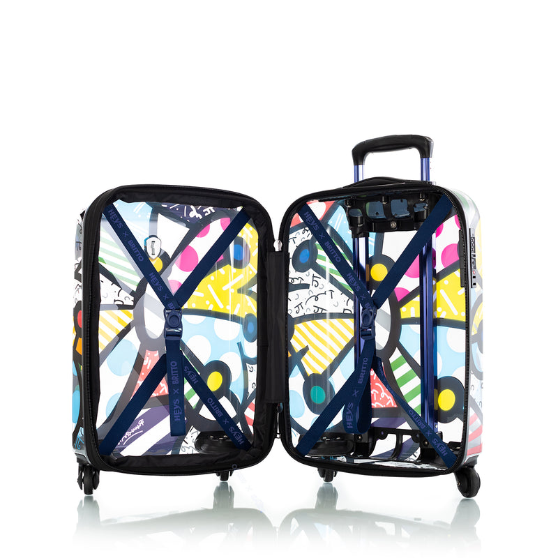 Britto - Butterfly Transparent 21" Carry-on - The Art of Modern Travel™