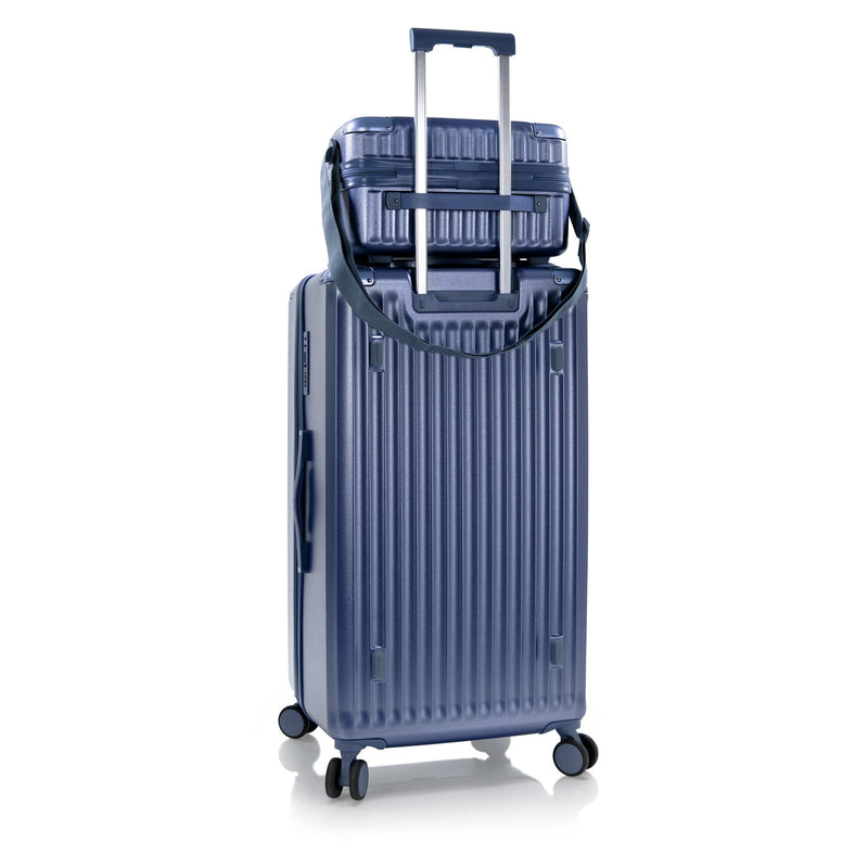 Luxe 2 Piece Luggage Set blue (Luxe Trunk and Beauty Case) 2pc set