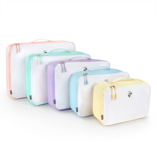 Pack ID 5 Piece Packing Cube Set - Pastels