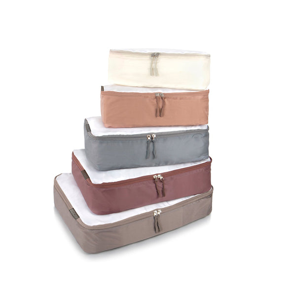 Pack ID 5 pc Packing Cube Set - Earth Tones